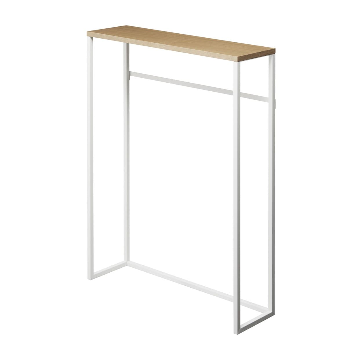 Console d'entrée métal et bois - L60 cm - Couleur : Blanc - Métal - Calicosy
