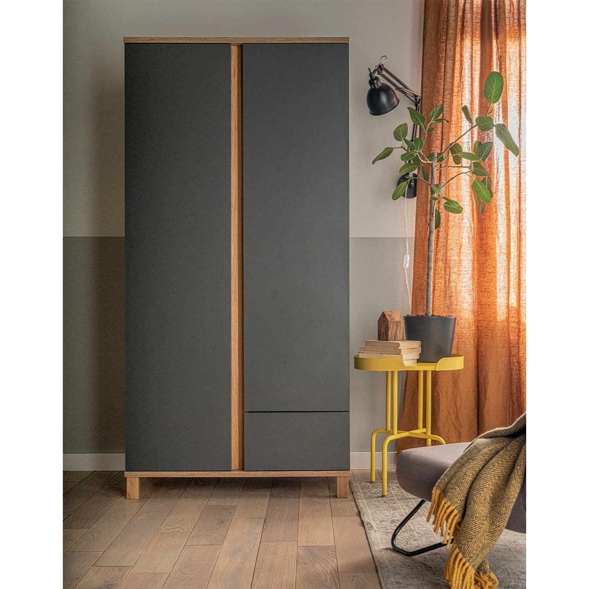 Armoire 2 portes et 1 tiroir - H183 cm - Altitude - Calicosy