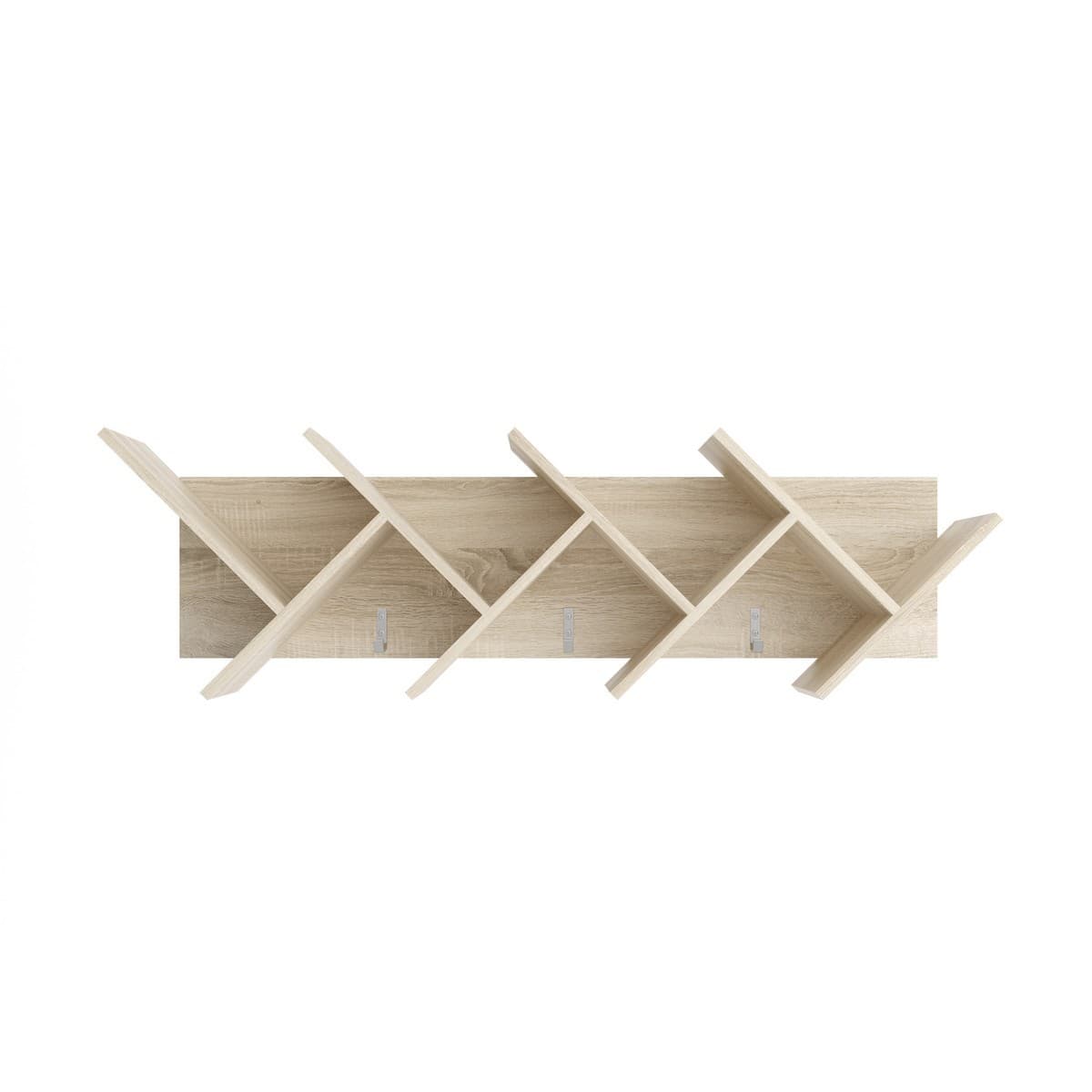 Etagère Murale à Livres L127.5 cm - Büchen - Couleur : Chêne clair - Panneaux de particules - Calicosy