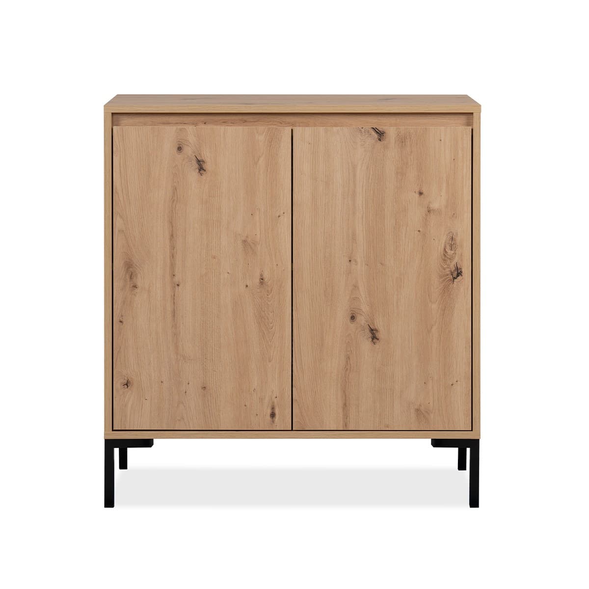 Buffet 2 Portes 1 Étagère L81 cm - PLOCK - Panneaux de particules - Calicosy