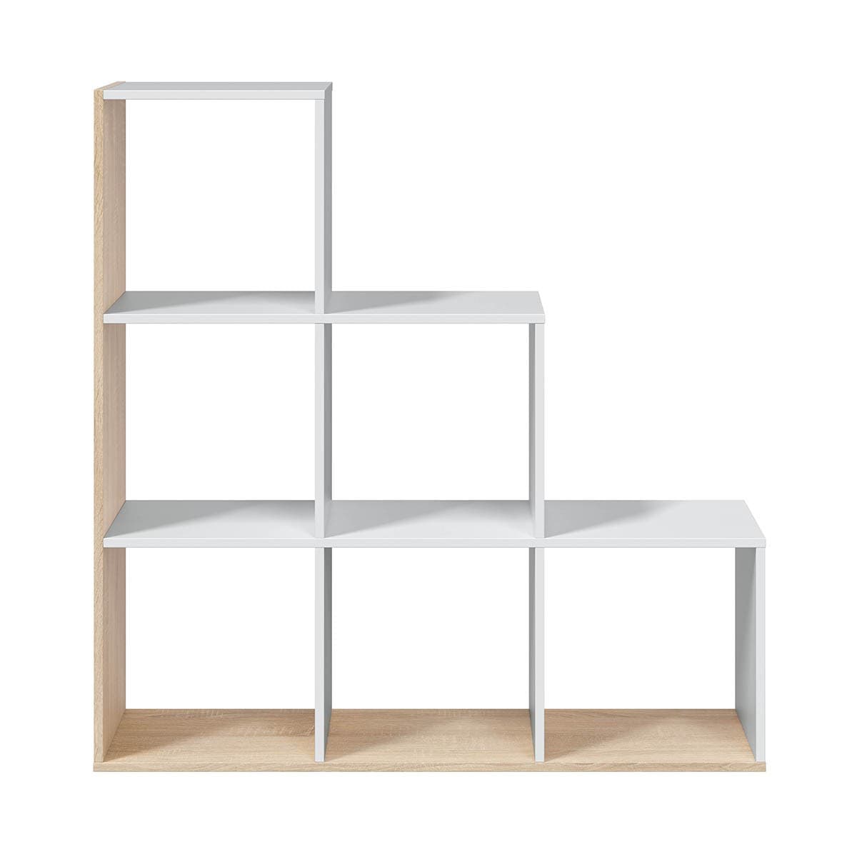 Meuble 6 cases escalier Step - H110 cm - Panneaux de particules - Calicosy