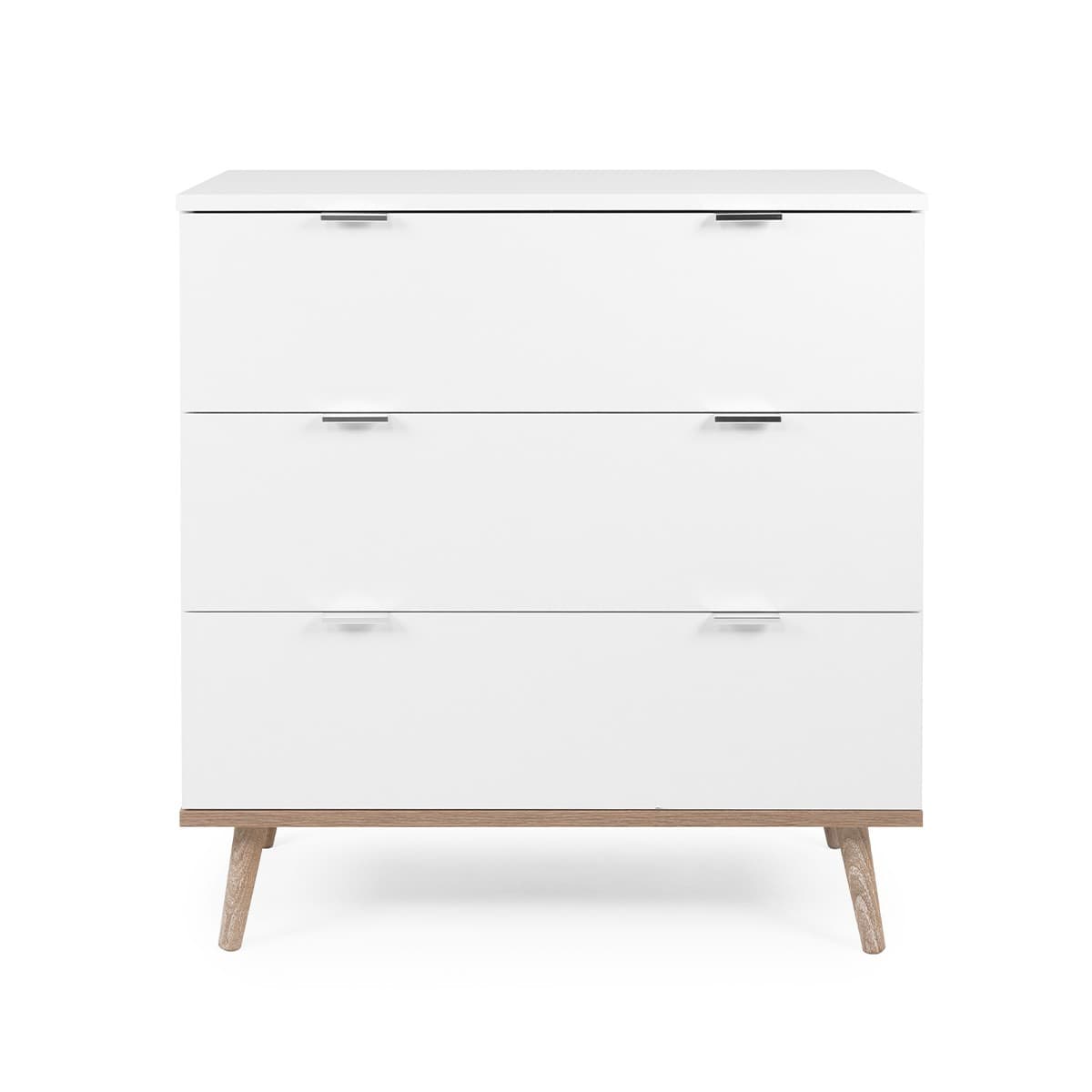 Commode 3 tiroirs L79,8 cm - COPENHAGUE - Panneaux de particules - Calicosy