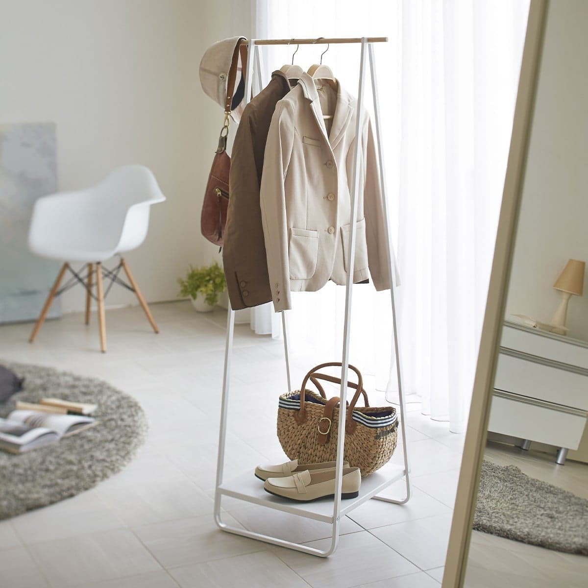 Portant en métal et bois - H140 cm - Calicosy