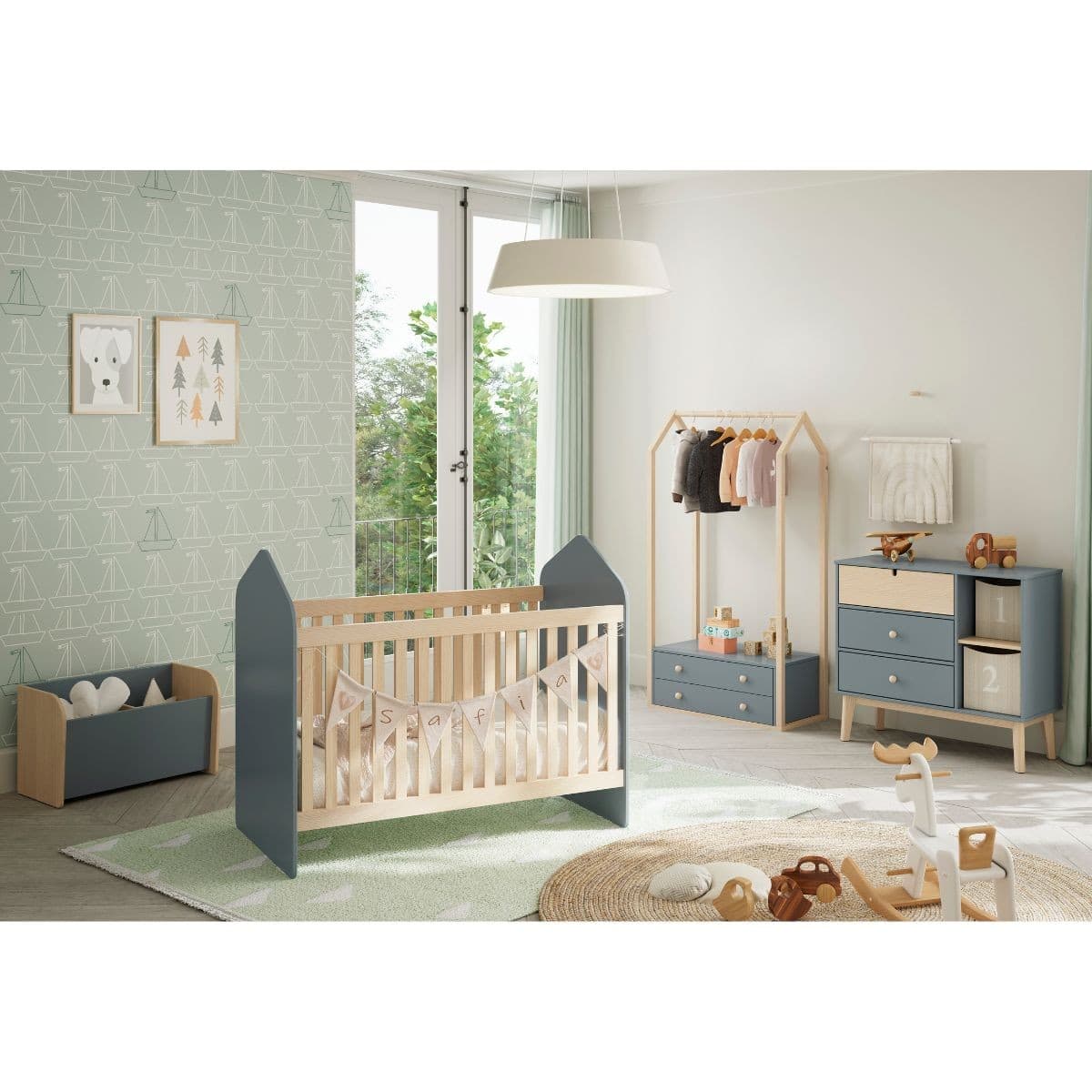 Penderie 2 Tiroirs L80 cm - Esteban - Calicosy