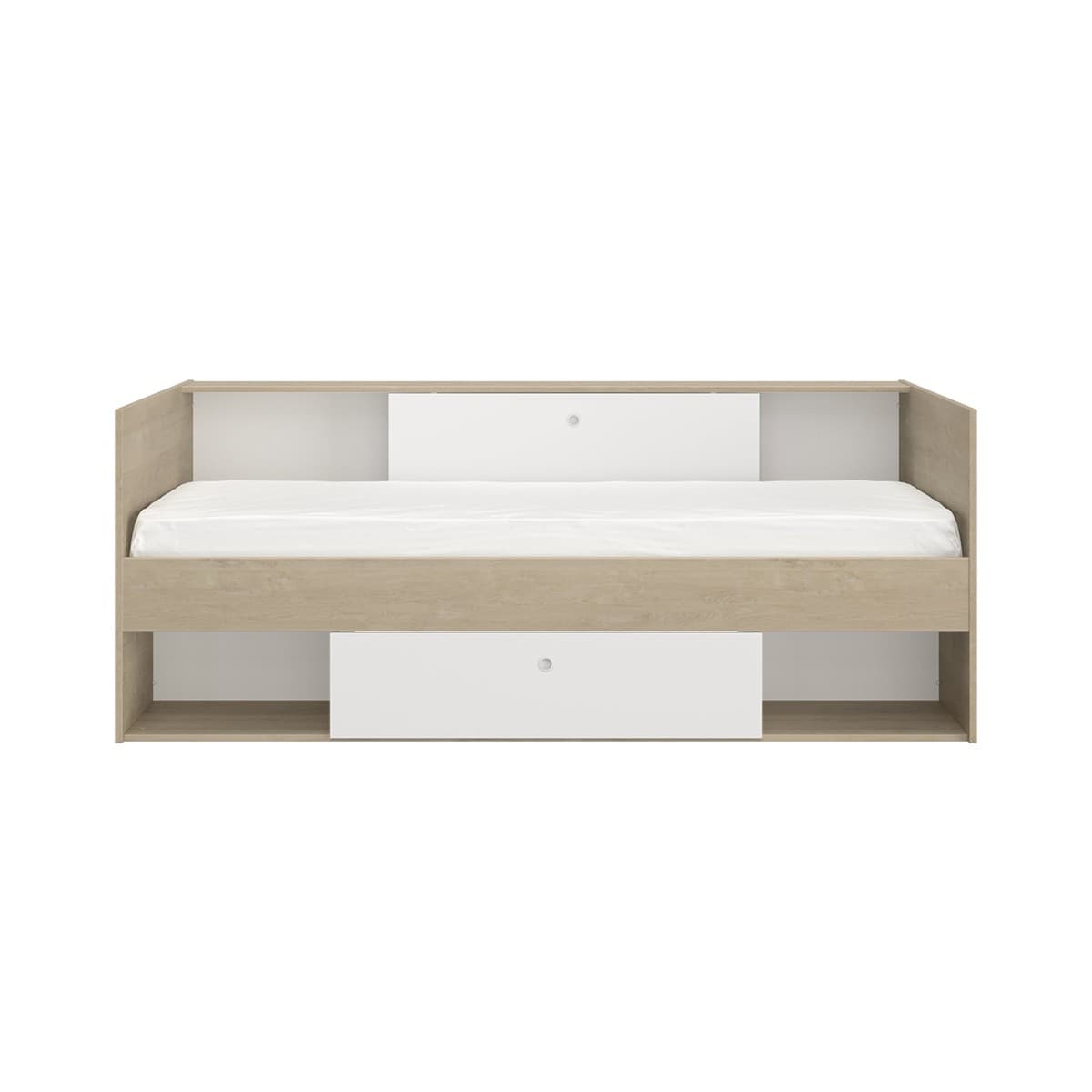 Lit rangement Alicia 90x200 cm - Panneaux de particules - Calicosy