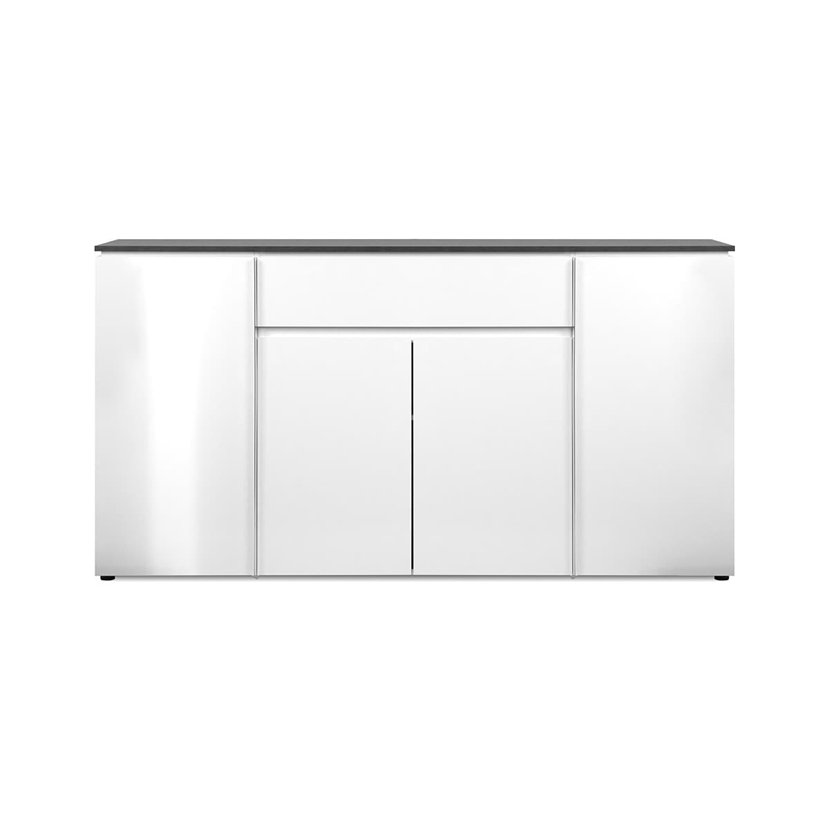 Buffet avec 4 portes et 1 tiroir L177,5 cm - BREST - MDF - Calicosy
