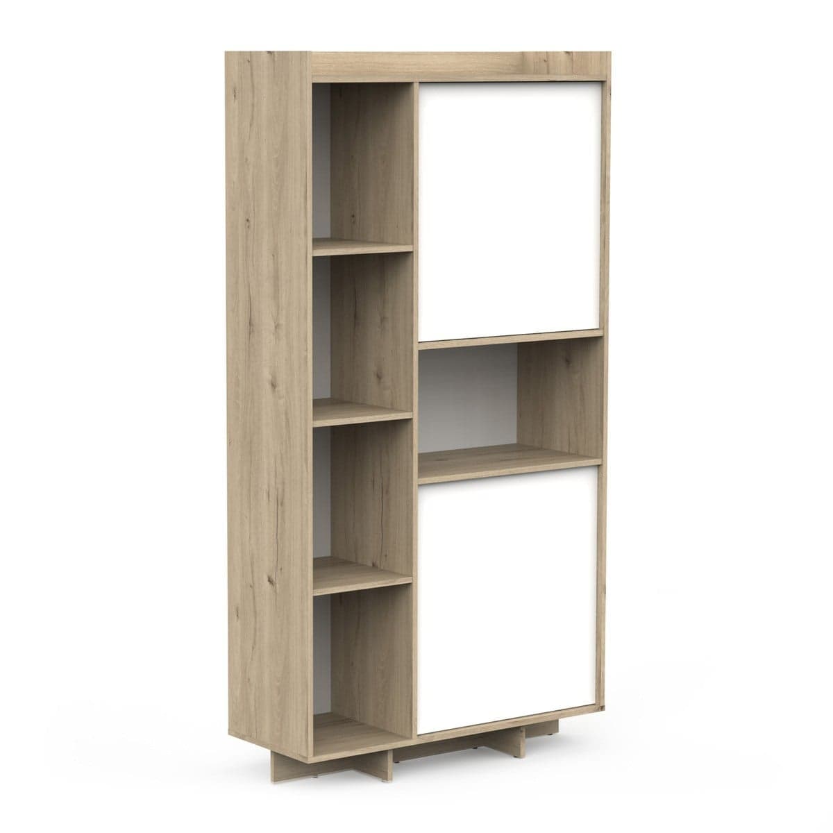 Buffet haut 2 portes et 1 niche H181,6 cm - LEAD - Calicosy