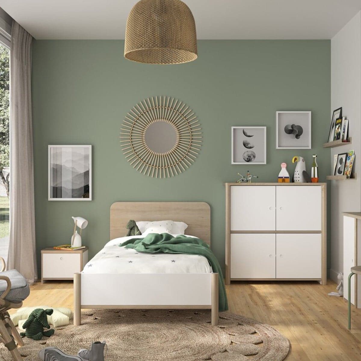 Buffet 4 portes L100 cm - MATIS - Calicosy