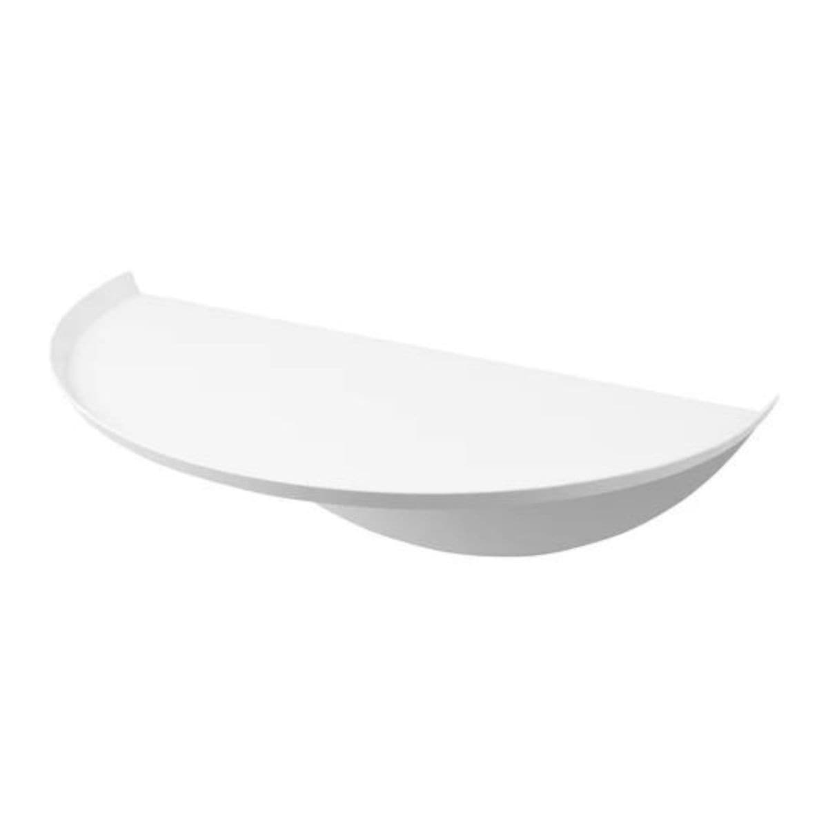 Etagère murale ronde L40 cm - TOWER - Couleur : Blanc - Acier - Calicosy