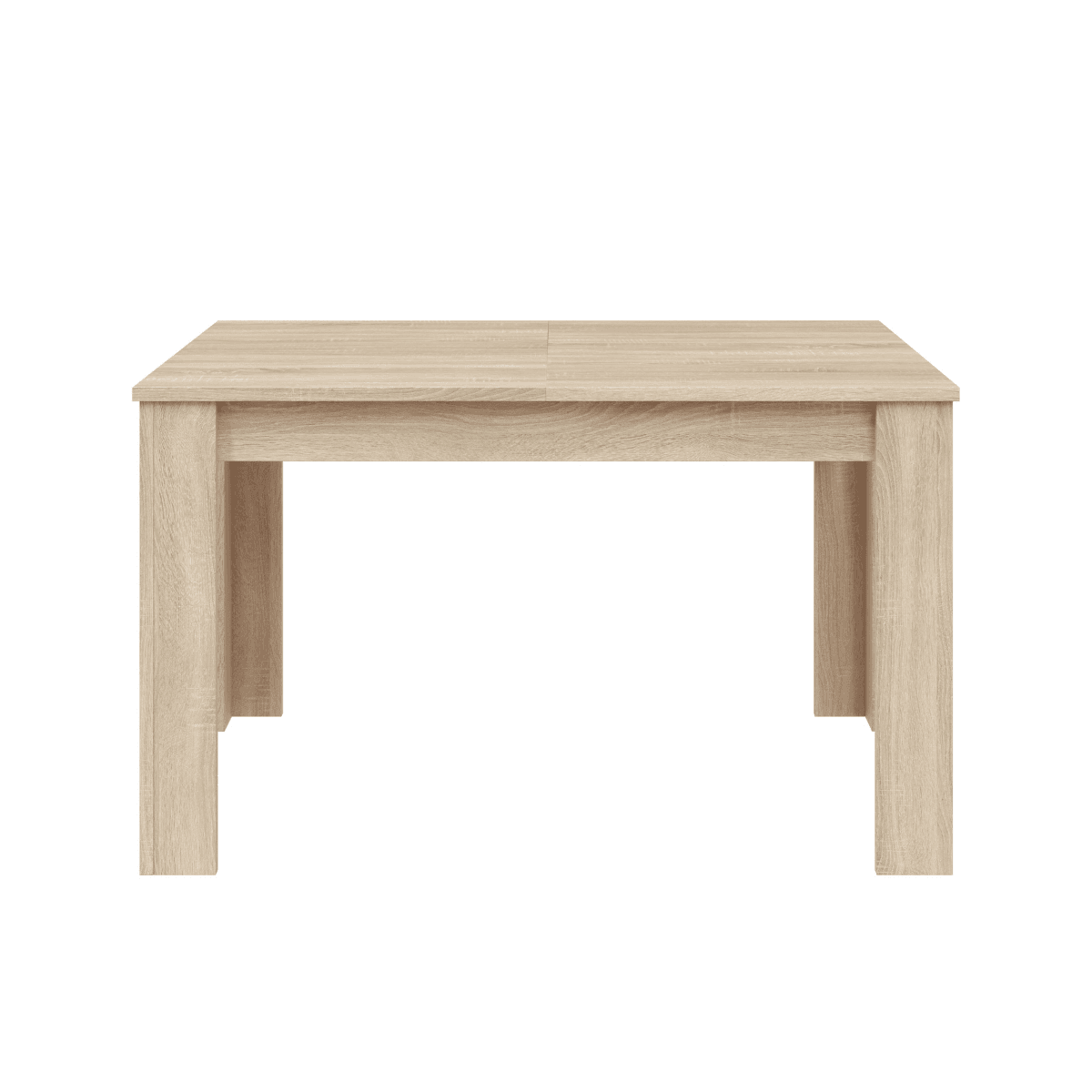 Table à manger extensible L140 à 190 cm - ZAIRA - Couleur : Chêne - Panneaux de particules - Calicosy