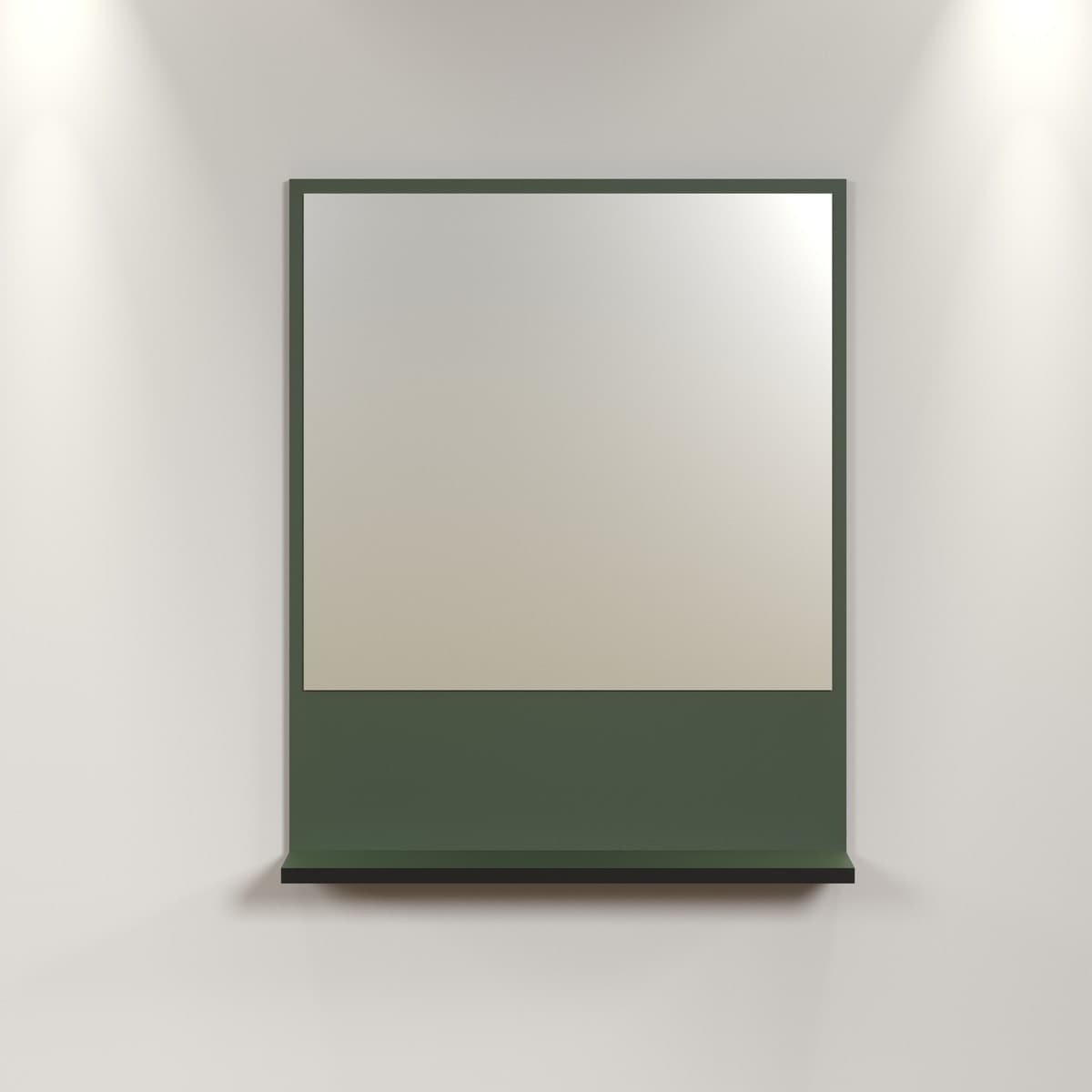 Miroir mural avec 1 tablette L60 cm - PUREBLISS - Calicosy