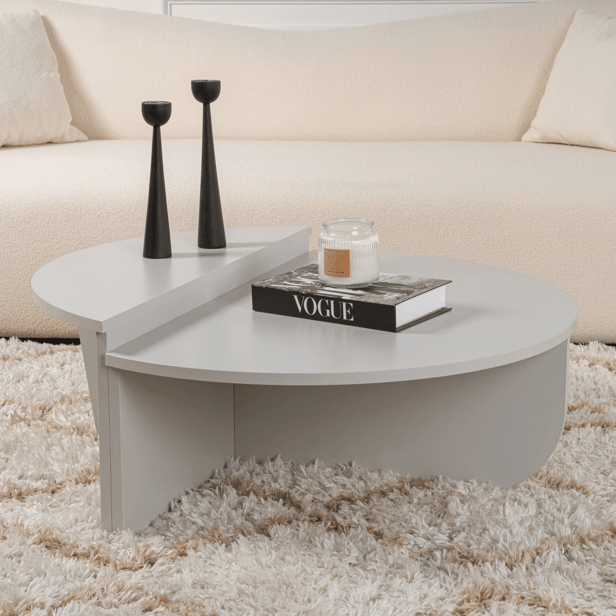 Lot de 2 tables basses L90 cm - ORION - Calicosy