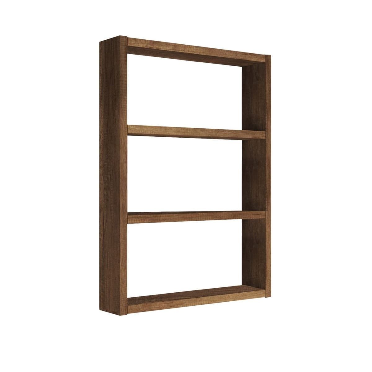 Etagère murale 3 tablettes H60 cm - EMMA - Couleur : Noyer - Panneaux de particules - Calicosy