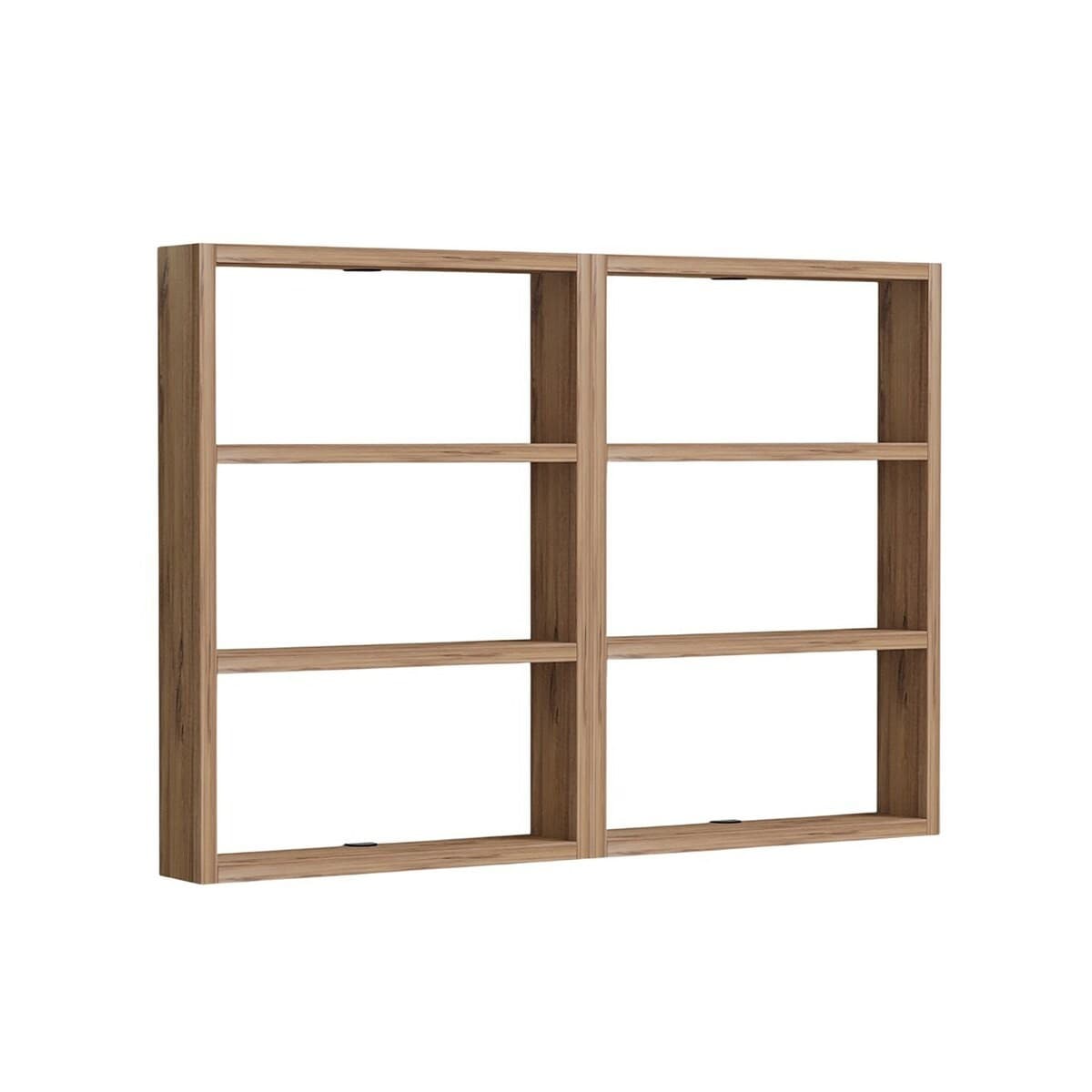Etagère murale 6 tablettes H60 cm - JOY - Couleur : Pin atlantique - Panneaux de particules - Calicosy