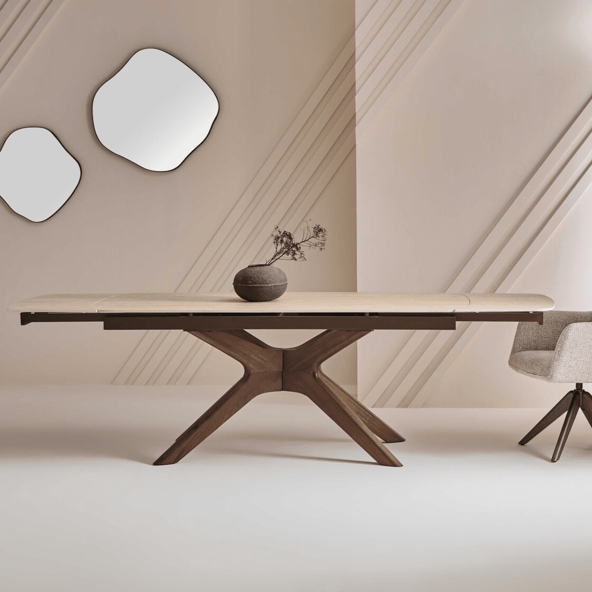 Table en céramique avec allonges L180 cm - TIVOLI - Calicosy