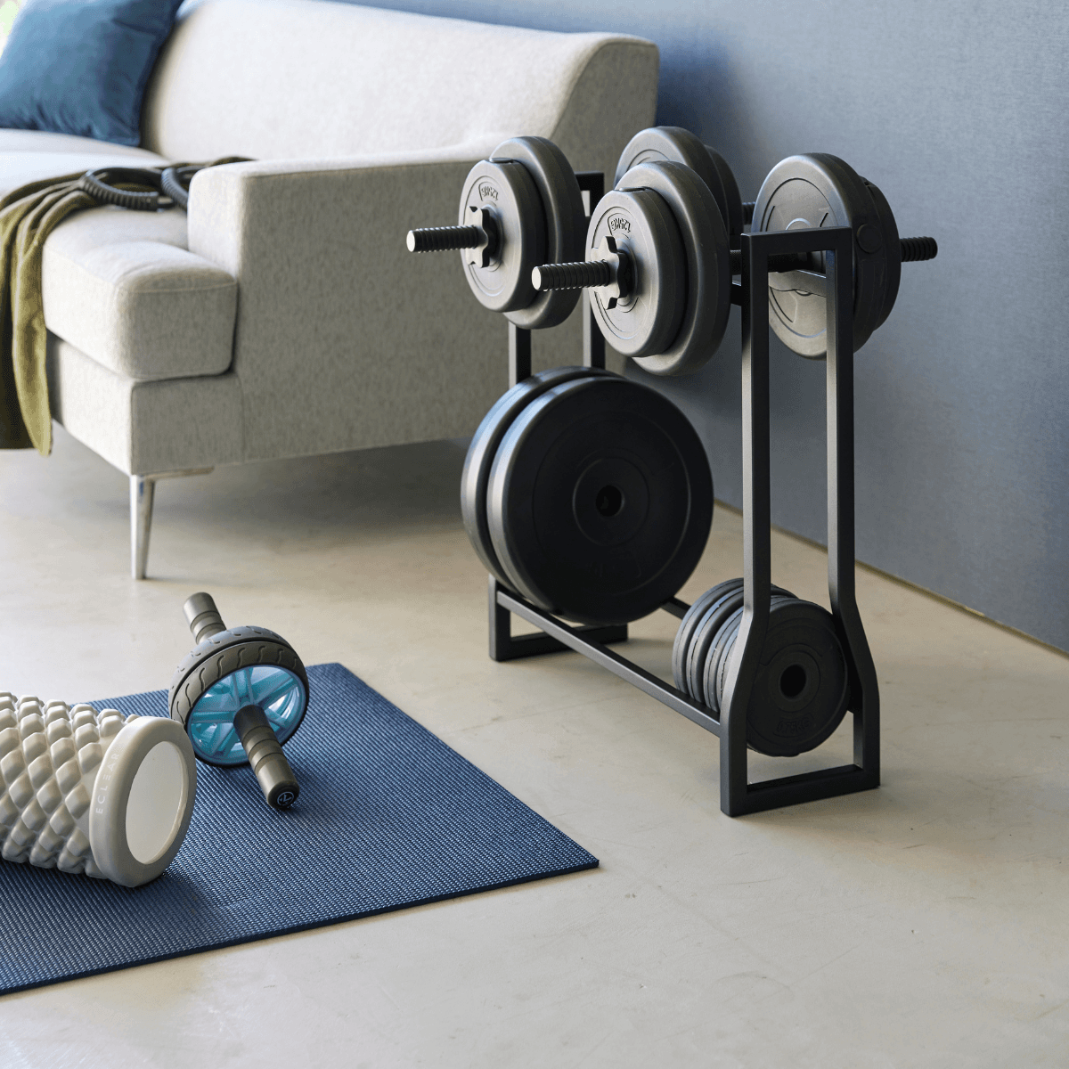 Étagères pour haltères L52 cm - TOWER - Calicosy