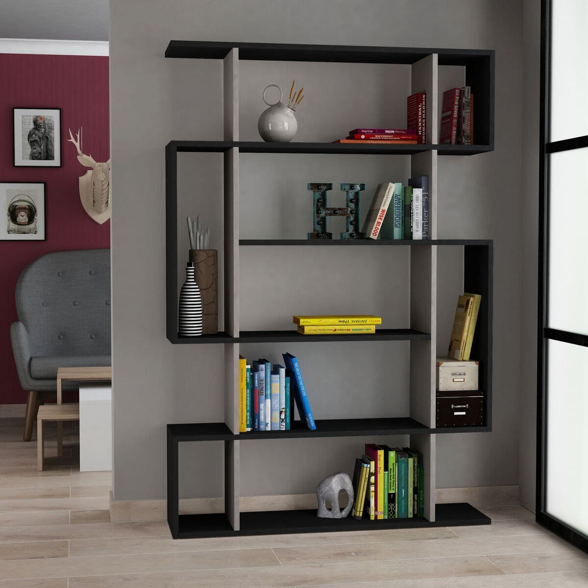 Etagère bibliothèque H161 cm - MITO - Calicosy