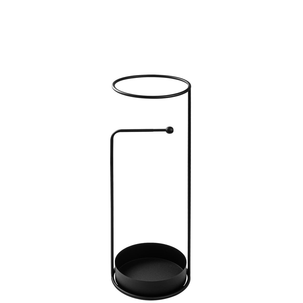 Porte parapluie en métal noir H60 cm - Métal - Calicosy