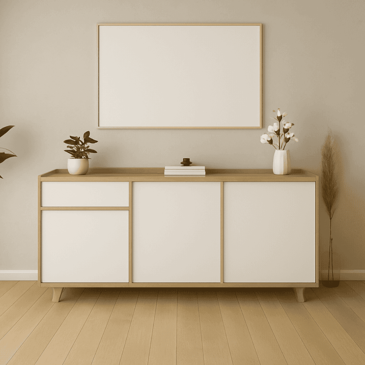 Buffet 3 portes et 1 tiroir L157,4 cm - LEAD - Calicosy