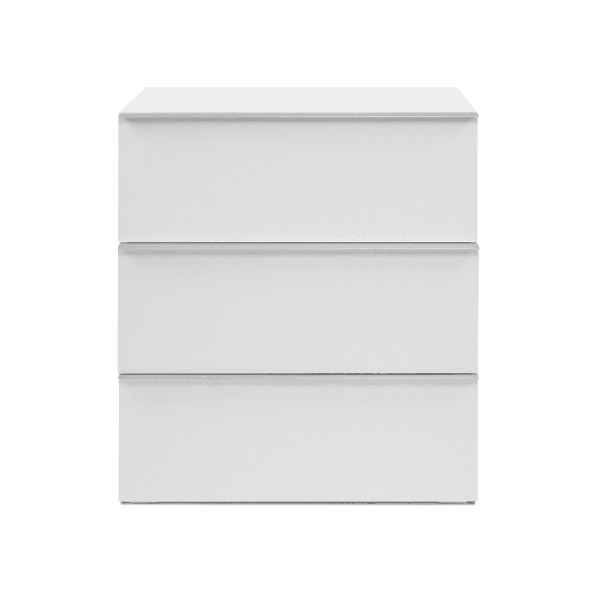 Meuble de rangement 3 tiroirs blanc L76cm - ORSA - Panneaux de particules - Calicosy
