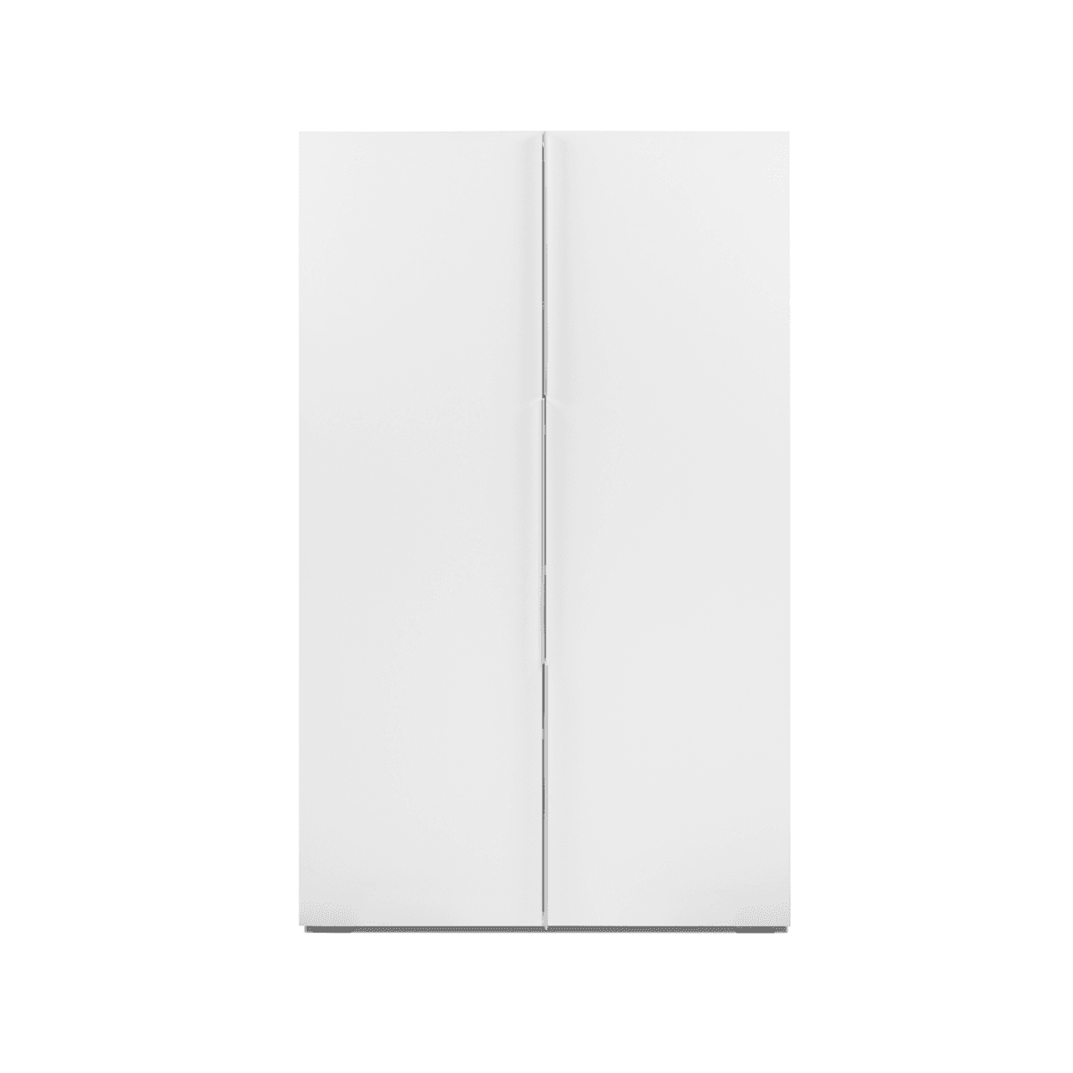 Meuble de rangement 2 portes blanc H125cm - ORSA - Panneaux de particules - Calicosy