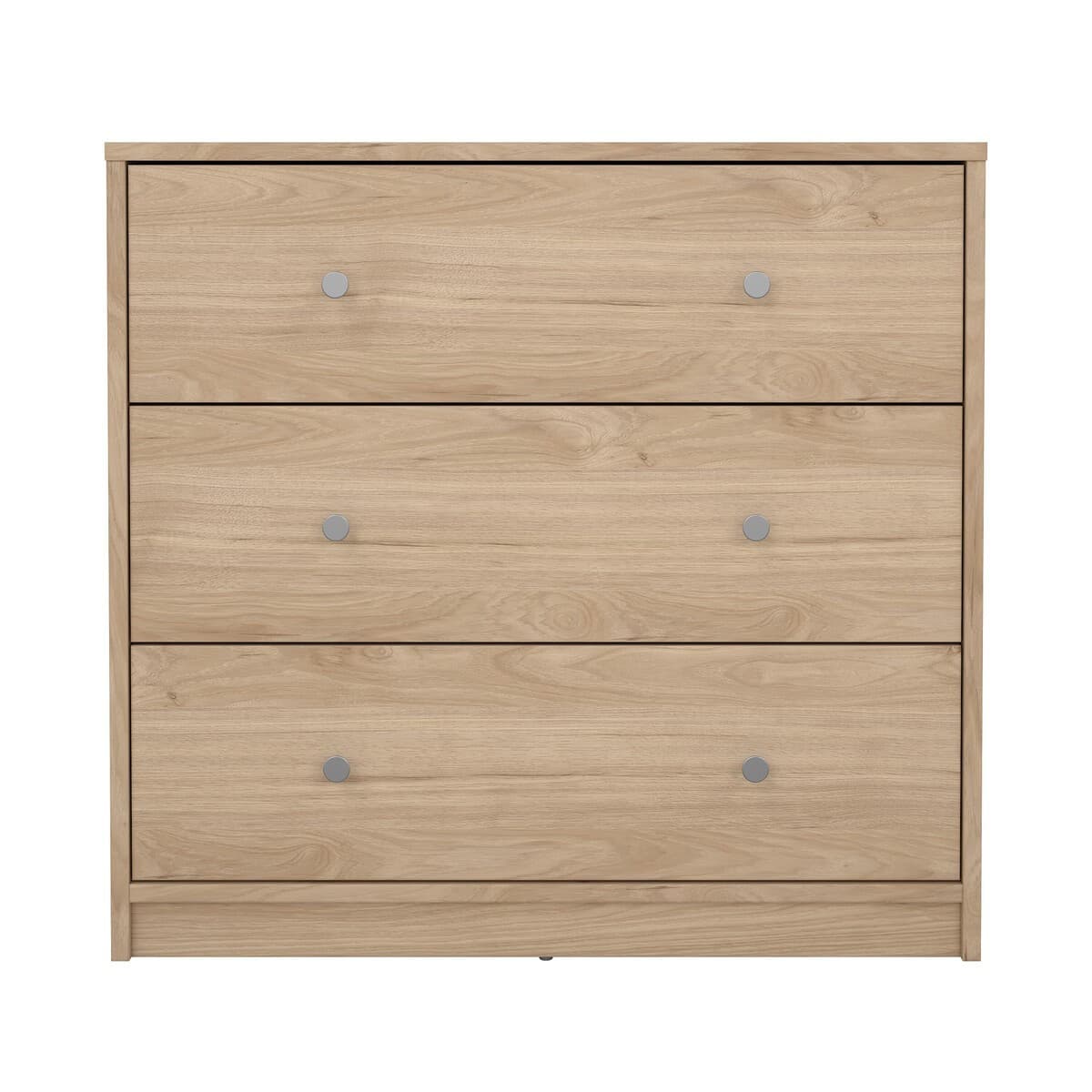 Commode 3 tiroirs L72,4 cm - LISE - Couleur : Bois clair - Panneaux de particules - Calicosy