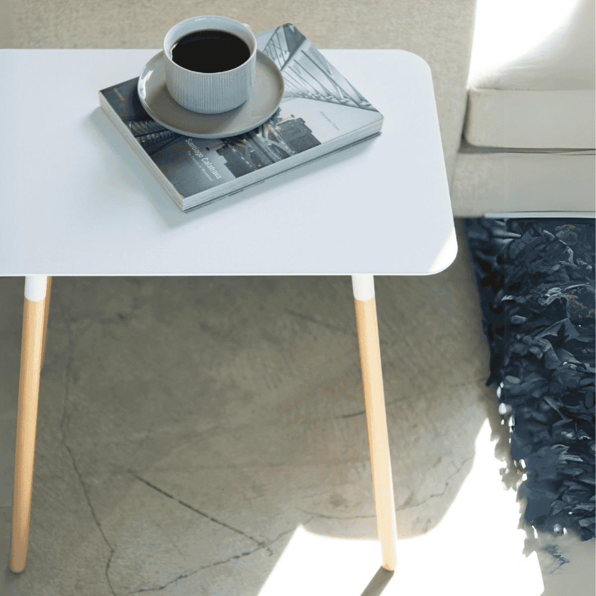 Table d'appoint rectangulaire L45 cm - PLAIN - Calicosy