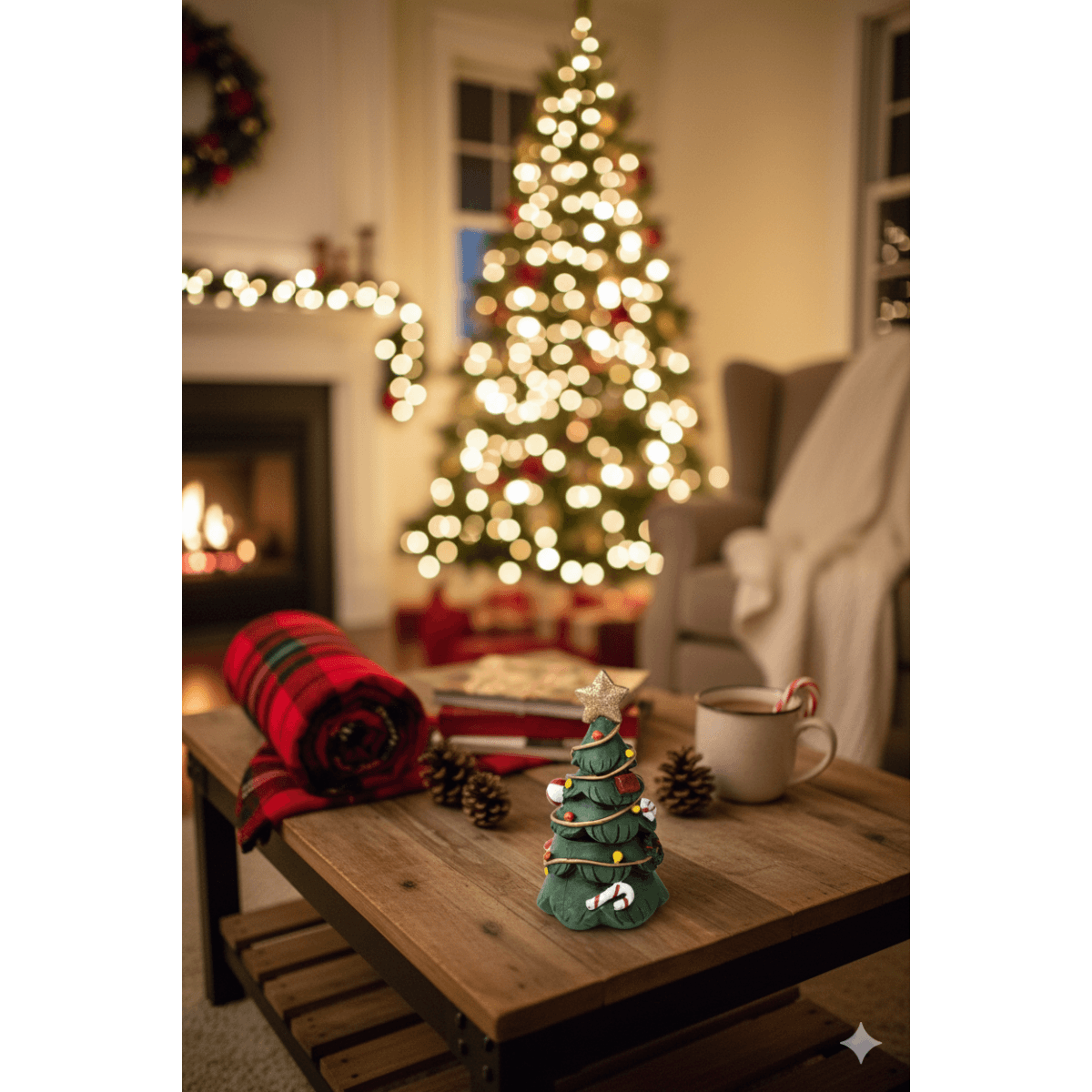 Boîte cadeaux forme sapin - Calicosy