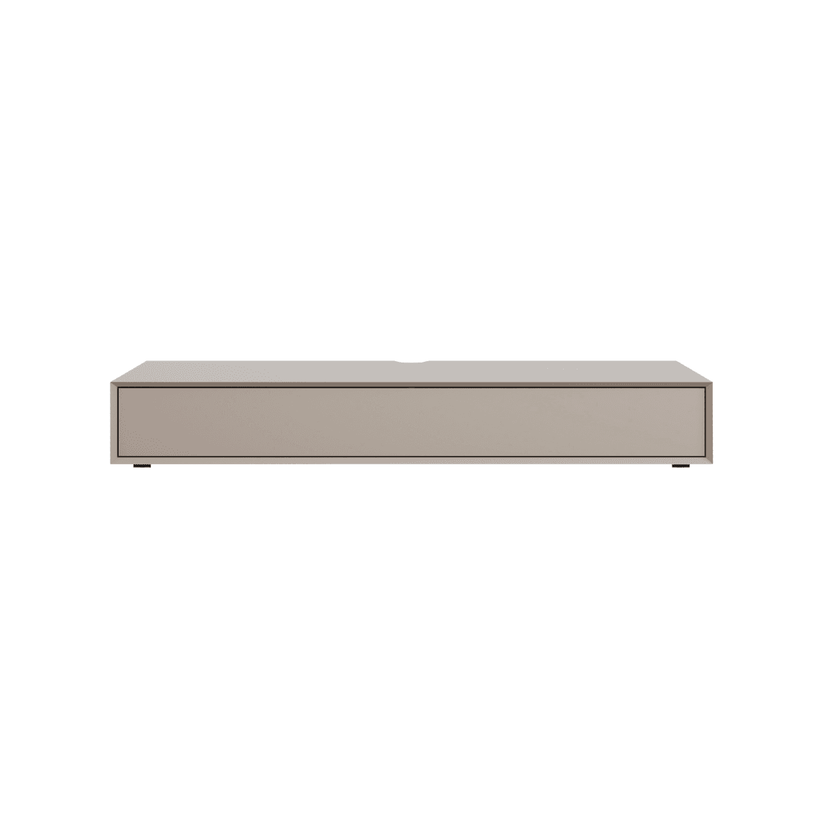 Meuble TV L160 cm ORELIA - Couleur : Sable - Panneaux de particules - Calicosy