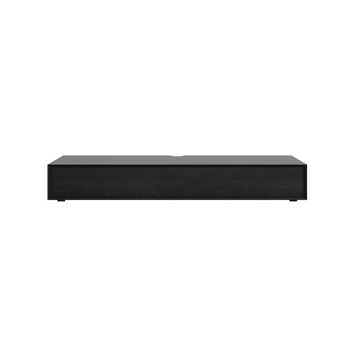 Meuble TV L160 cm ORELIA - Couleur : Bois noir - Panneaux de particules - Calicosy