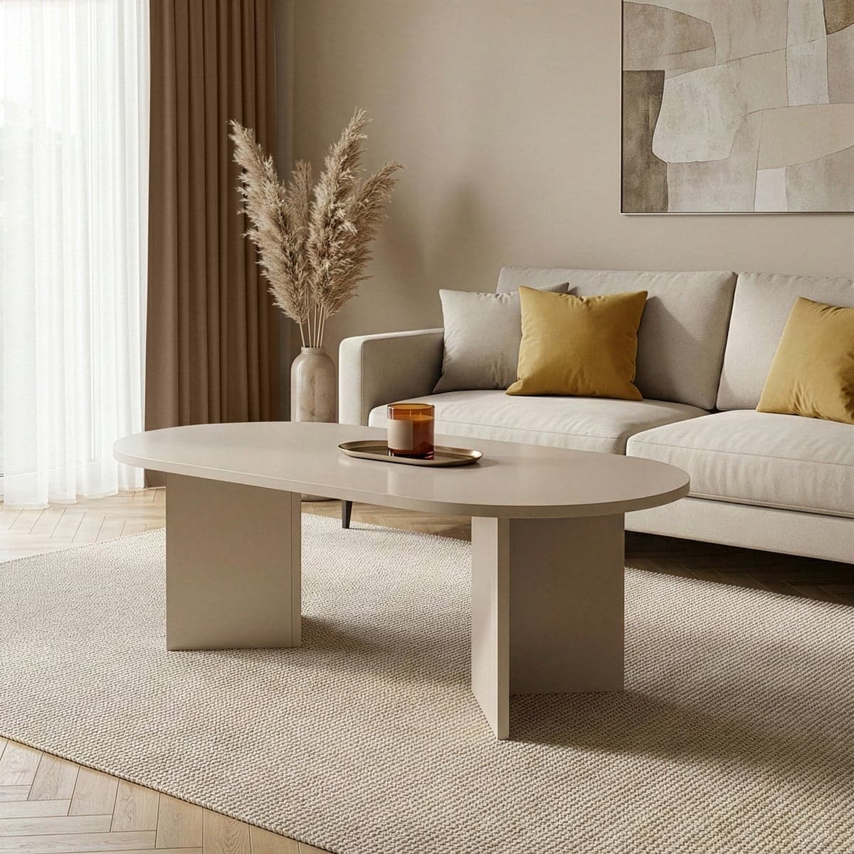 Table basse ovale L119 cm - IRIS - Calicosy