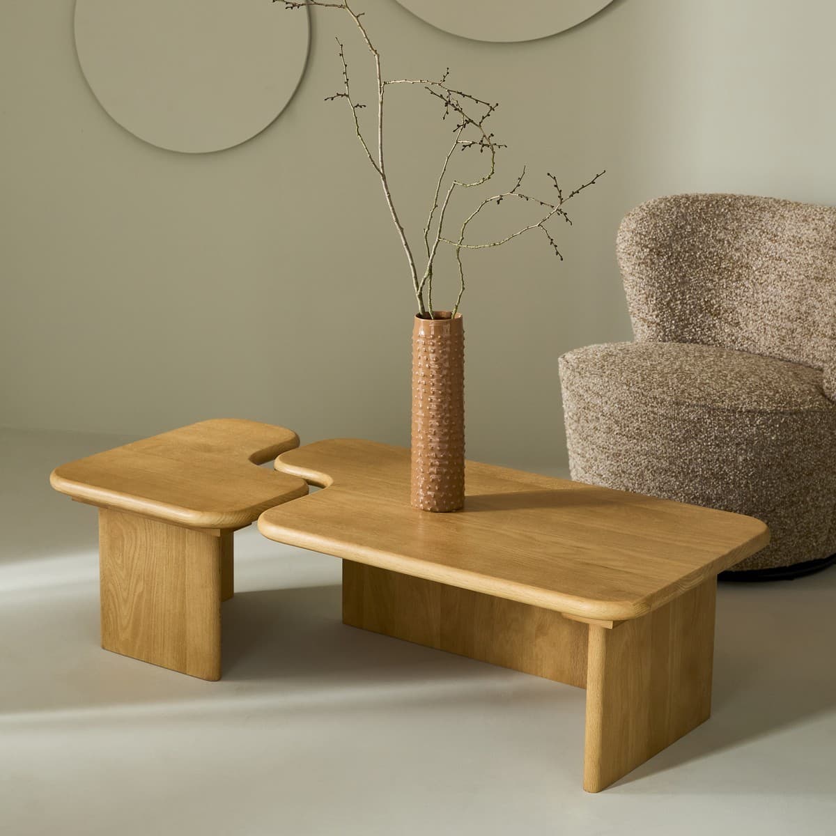 Tables basses en pin massif METROPOLIS - Calicosy