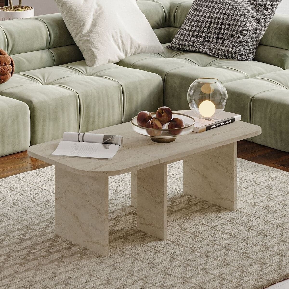 Lot de 2 tables basses L90 cm - ADEL - Calicosy