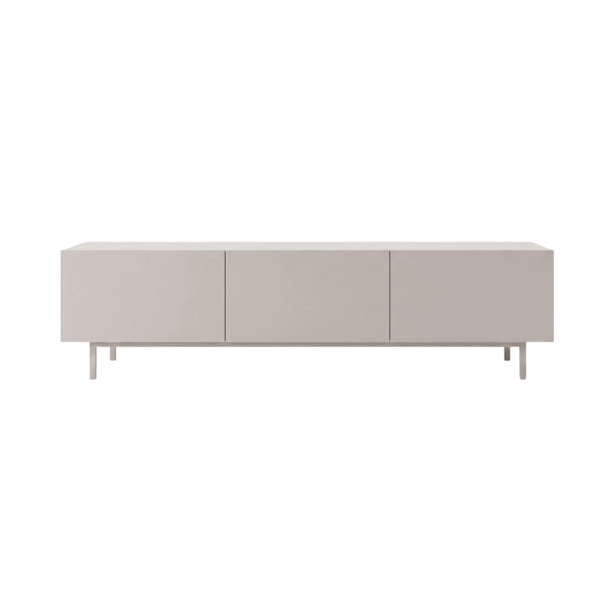Meuble TV 3 abattants cashmere L180 cm - AVEN - Panneaux de particules - Calicosy