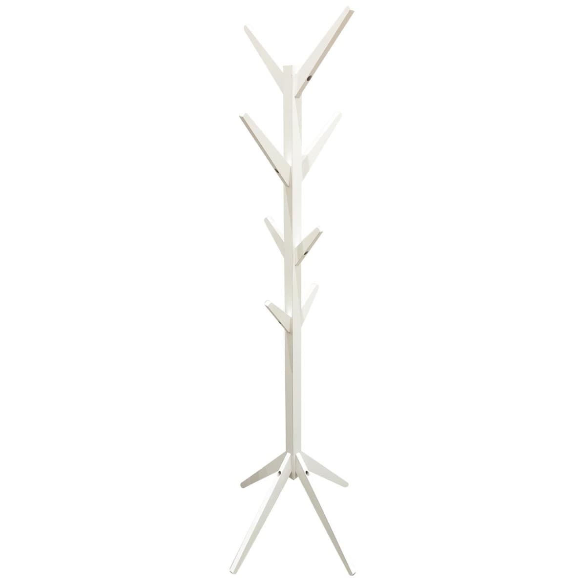 Porte-manteau arbre blanc H177 cm - TIA - MDF - Calicosy