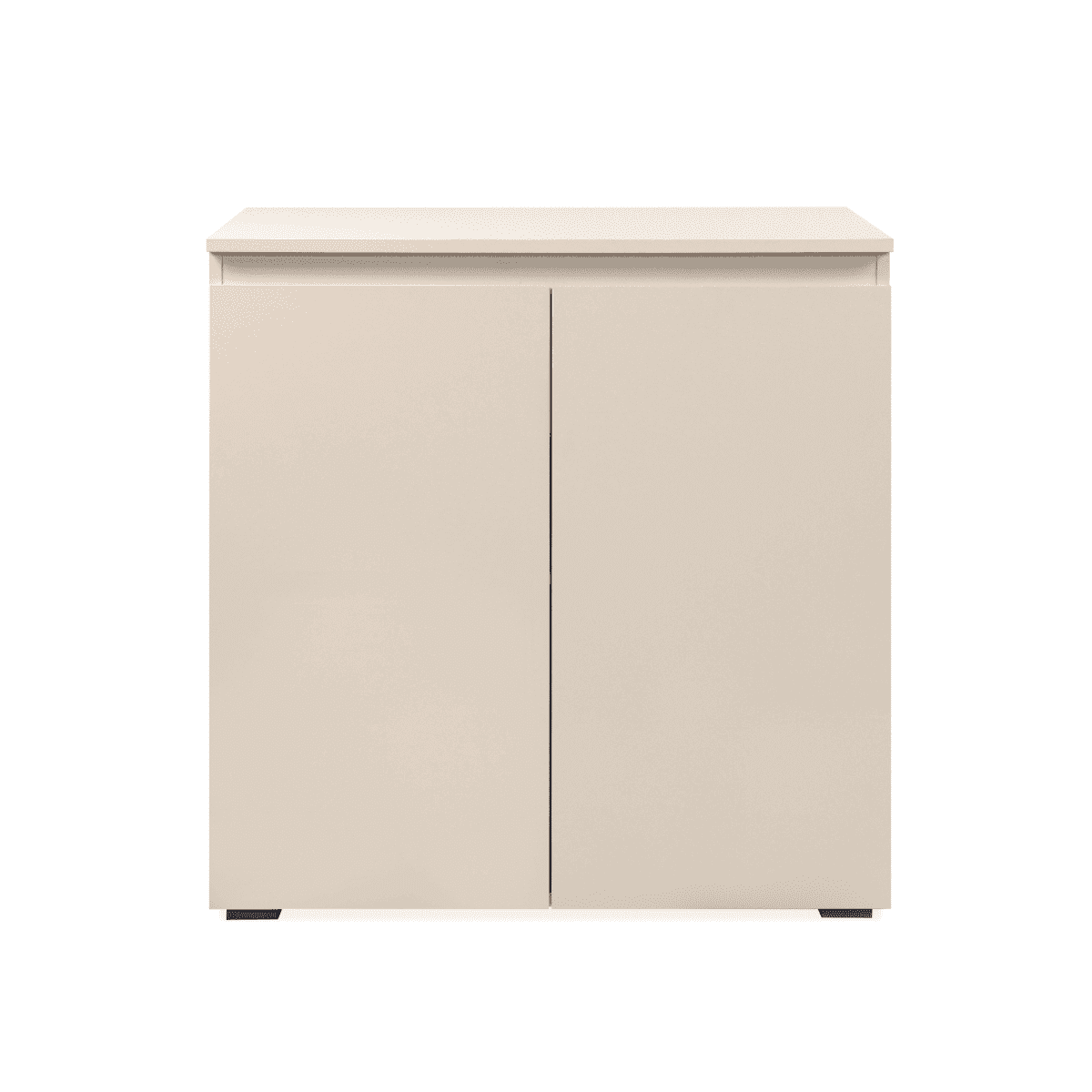 Petit buffet 2 portes cachemire L80 cm - ELVA - Panneaux de particules - Calicosy
