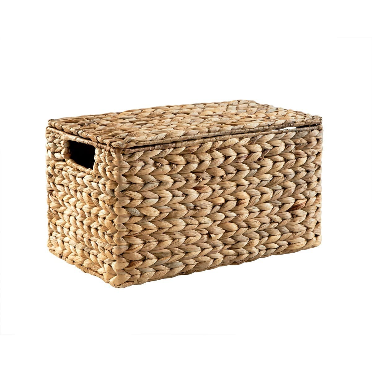 Boîte de rangement en jacinthe d'eau grand modèle L42 cm - MAYA - Jacinthe d'eau - Calicosy