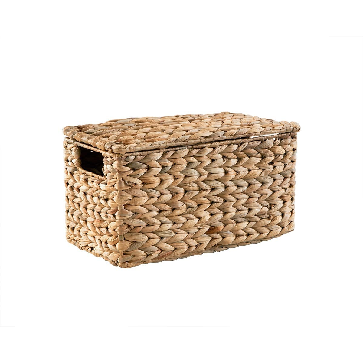 Boîte de rangement en jacinthe d'eau moyen modèle L38 x H20 cm - MAYA - Jacinthe d'eau - Calicosy