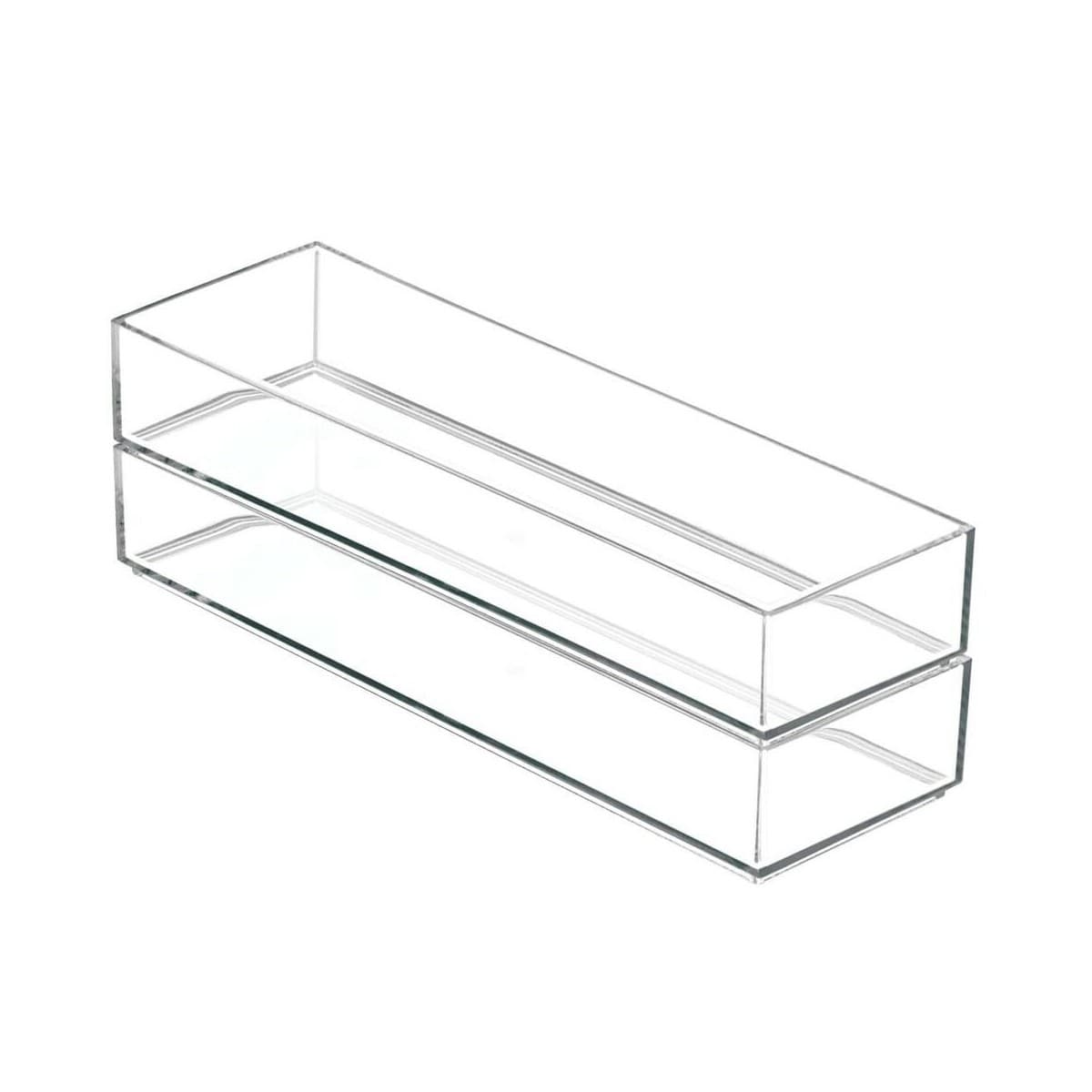 Lot de 2 tiroirs boites de rangement pour cosmétiques - Plastique - Calicosy