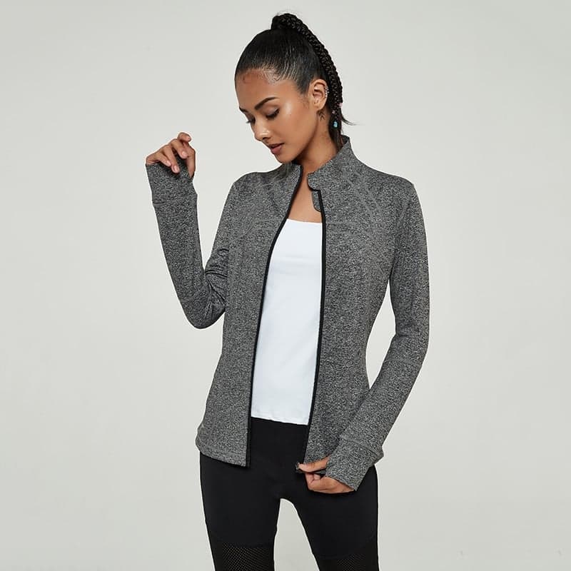 Veste de randonnée thermique fine pour femme (Couleur: Gris, Taille: L)