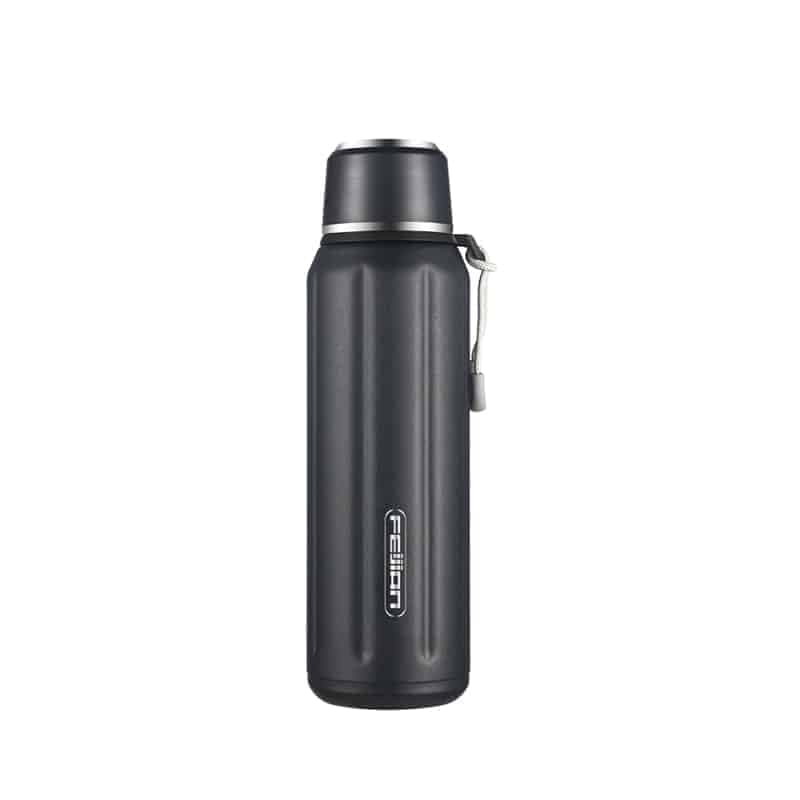Gourde isotherme en acier inoxydable de 600ml (Couleur: Gris)