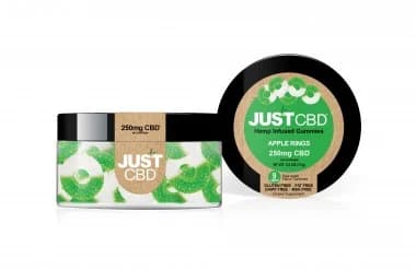 GUMMIES - 250mg CBD - JUSTCBD Anneaux Pomme