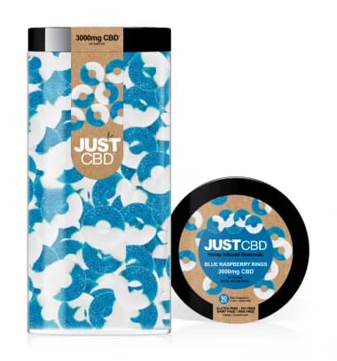 GUMMIES - 3000mg CBD - JUSTCBD Anneaux Myrtille