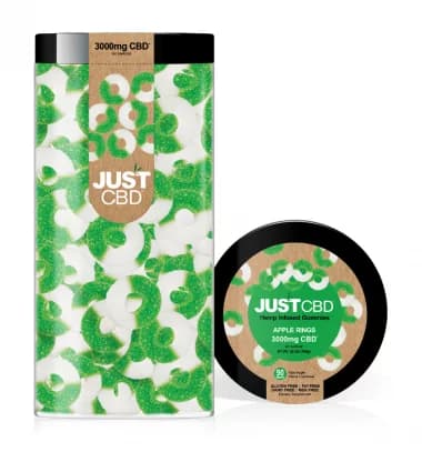 GUMMIES - 3000mg CBD - JUSTCBD Anneaux Pomme
