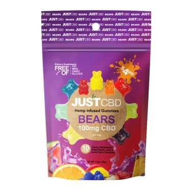 GUMMIES - 100mg CBD - JUSTCBD Clear Bear