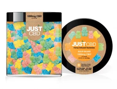 GUMMIES - CBD - 1000mg - JUSTCBD Oursons Acidulés