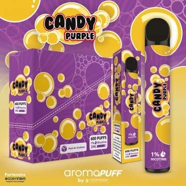 Puff  parfum Candy Purple - Aromapuff 10mg