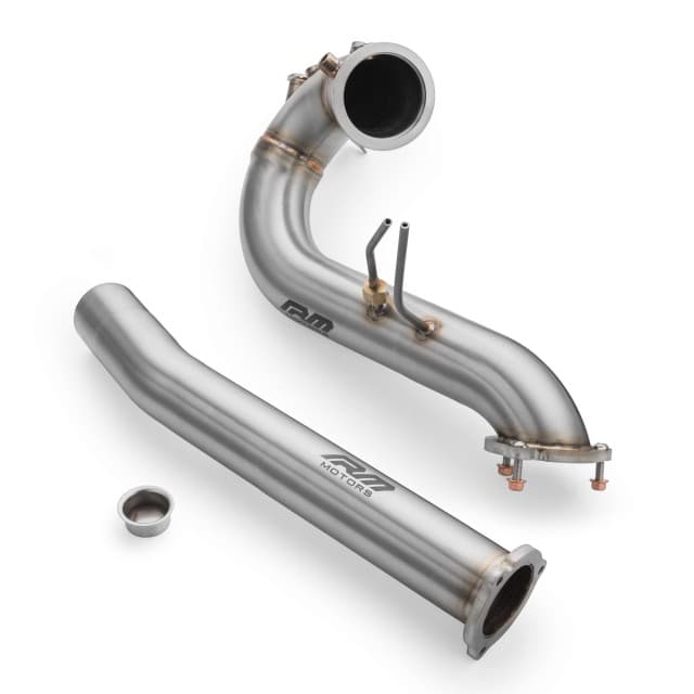 Ensemble de downpipe avec protection thermique pour audi q5 3.0 tdi