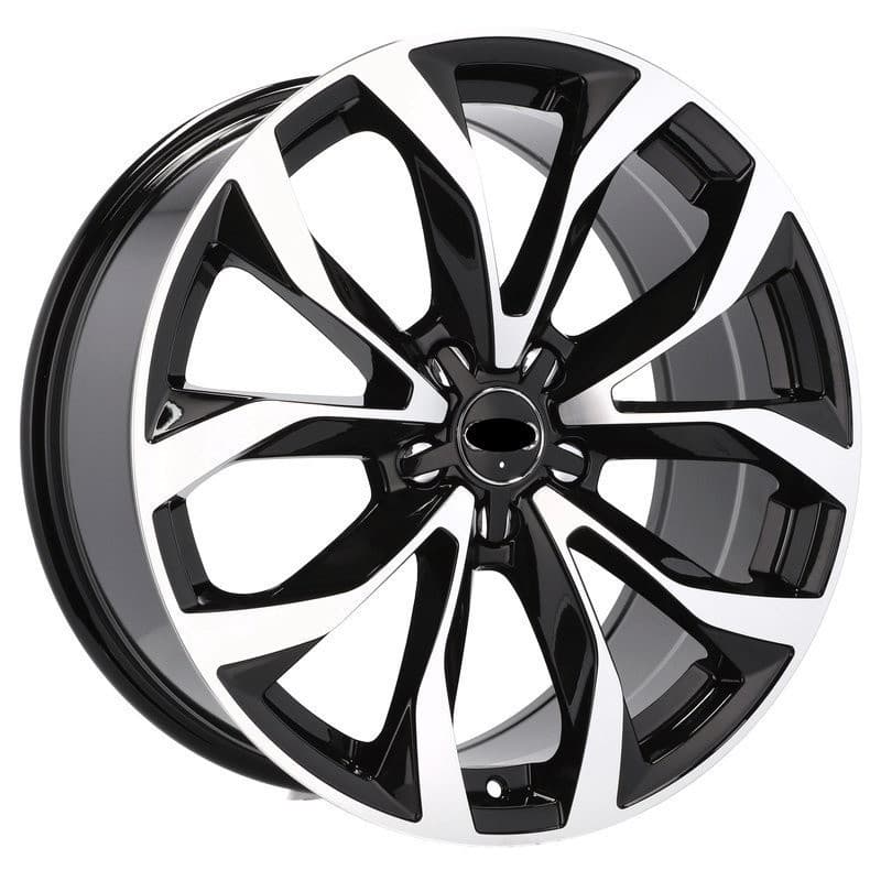 4 jantes 7.5 17 5x112 design audi noir brillant