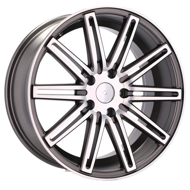 4 jantes 9.0 18 5x120 gris mat